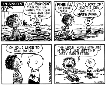 Pig Pen and Charlie Brown