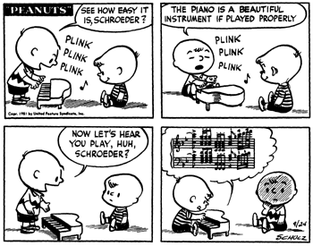 Image result for Peanuts Schroeder's early appearances